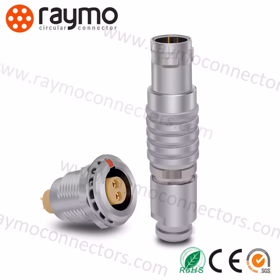 Conector de cabo video audio push pull alternativo do metal da série B