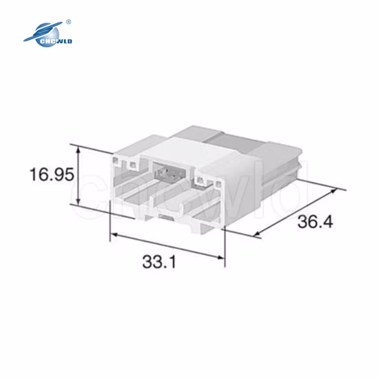 Conector de sistema de áudio e vídeo automotivo macho 20p 6098