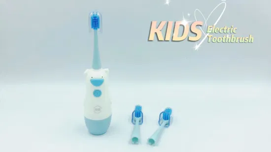 Escova de dentes elétrica infantil sônica à prova d'água alimentada por bateria para clareamento de dentes OEM